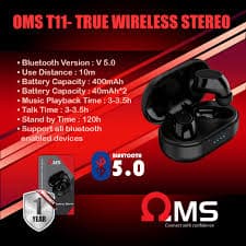 OMS T11 TRUE WIRELESS STEREO